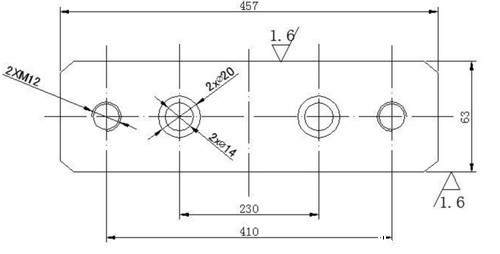 刮板机链轮键尺寸图